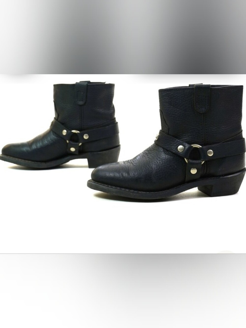 Harley-Davidson Black Leather Harness Bootie